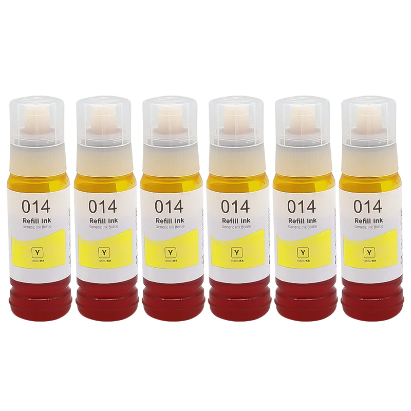 Vibrant 6-Color Dye Ink Set - 70ml