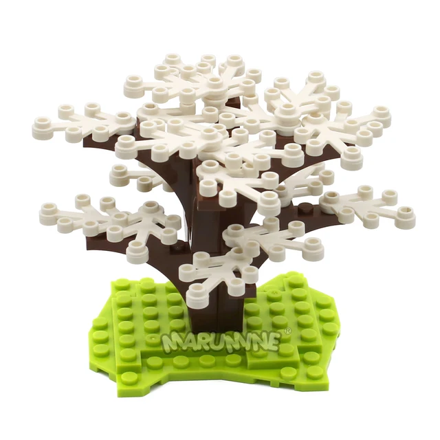 Marumine 31PCS Classic Building Bricks Tree Sets Enlighten MOC Blocks Natural City View Compatible Rrecycle Toys For Kids Gift 4