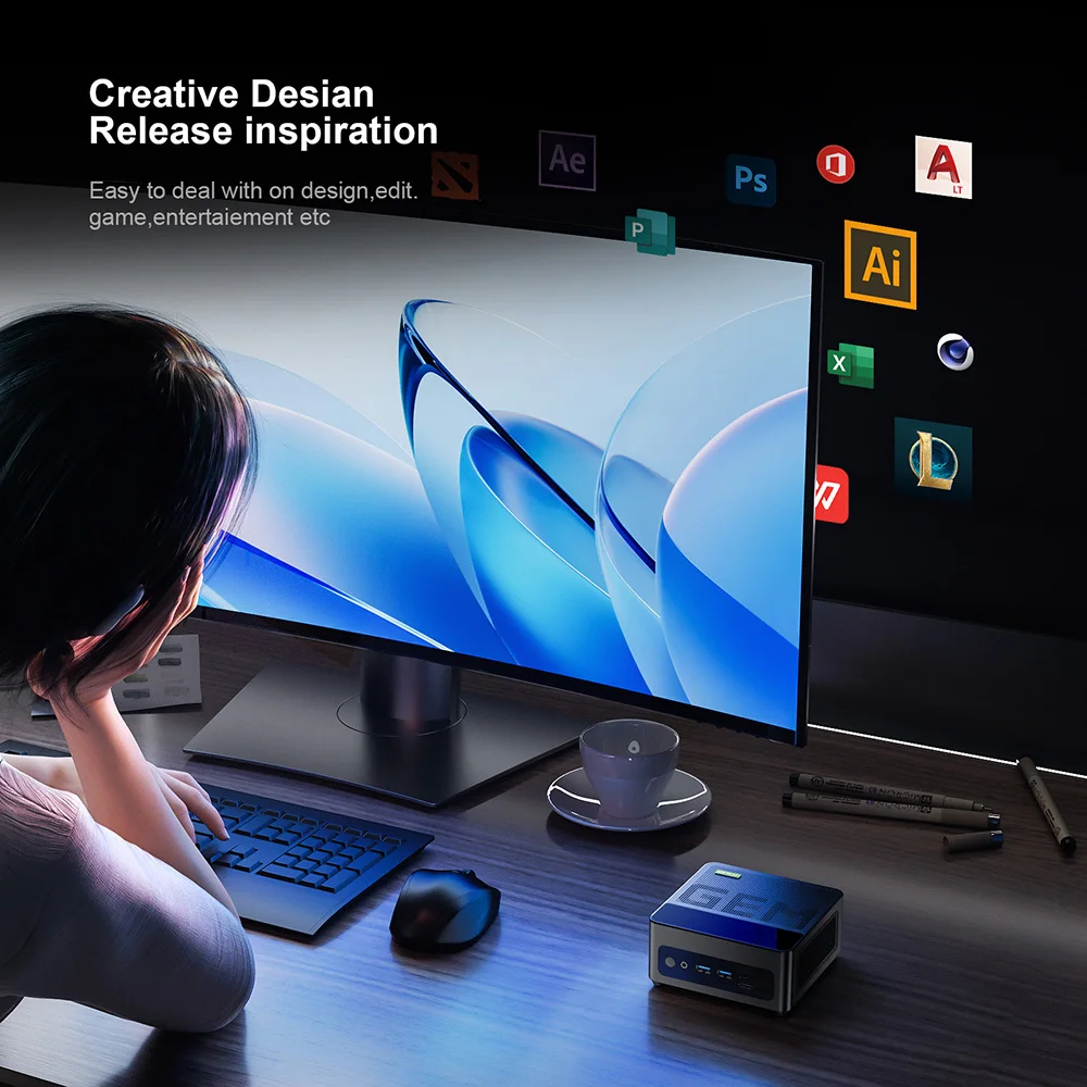 Mini PC Chatreey GEM R7 8845HS 7840HS 780M R9 6900HX 680M Gaming Desktop Computer WiFi 6/Bluetooth 5.2/OCuiLink/HDMI/USB 4