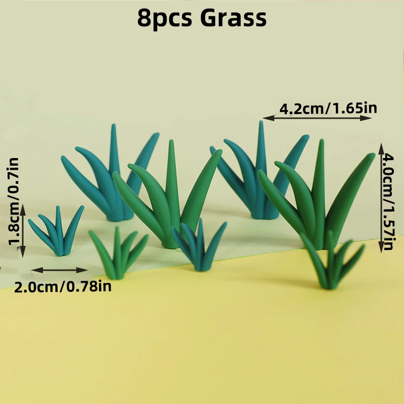 8pcs Grass