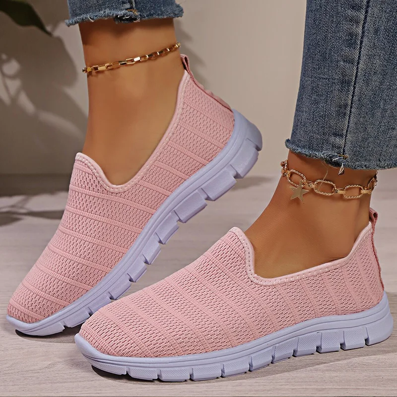 Women's Sneaker Slip On White Shoes For Woman Sneakers Lightweight Sports Shoes Women Autumn Casual Vulcanize Footwear Female
