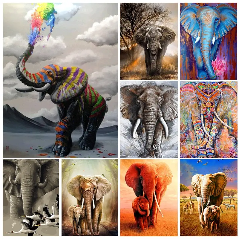 5D Diamond Painting Elephant Painting Kit