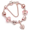 BAOPON-Bracelets à breloques coeur d'amour pour femme, perles Marano bricolage, bracelet fin, bijoux de mariage pour femme, amoureux, 2024