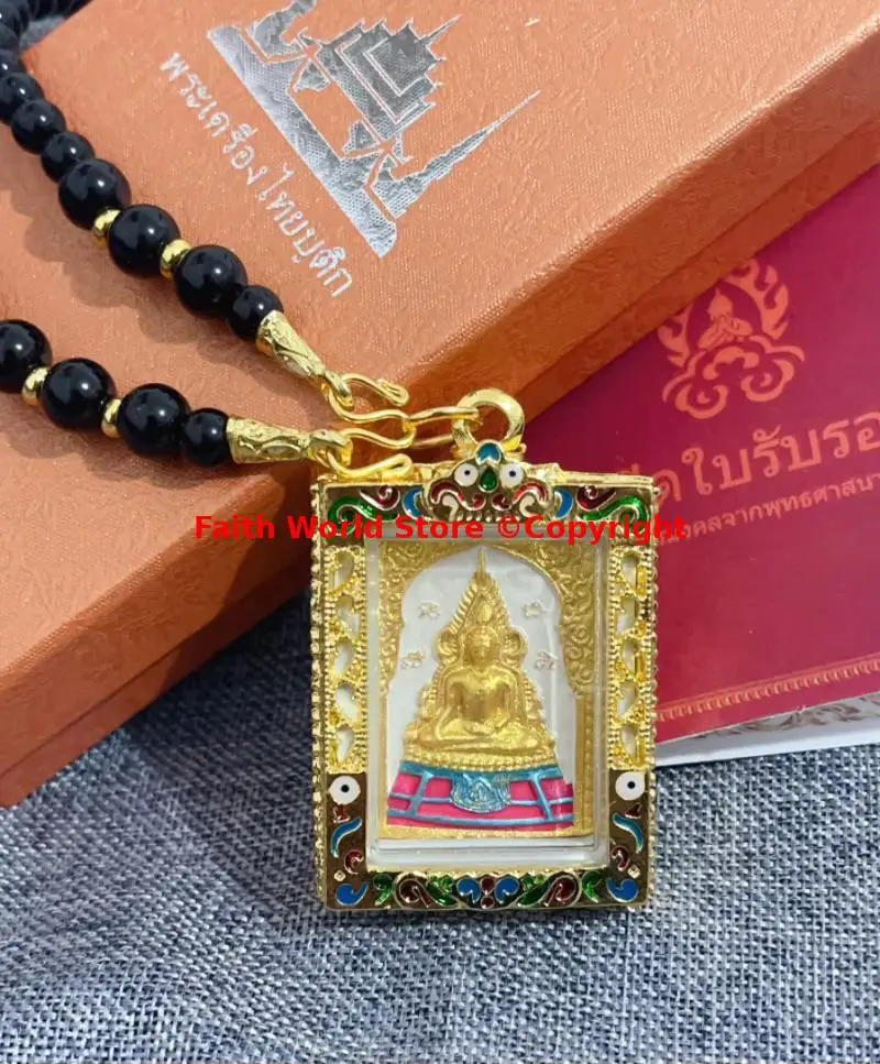 

2024 Asia Thailand temple Phra buddha chinnaraj Buddha figure Pendant Effective Amulet ensuring safety helping cause bring lucky