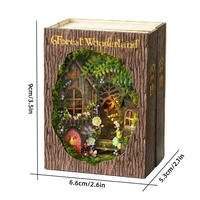 Wooden Miniature Doll House 3D Puzzle Assembly Building Model Kit Small Room Toys Home With Furniture Lighting Wooden Craft Gift 6
