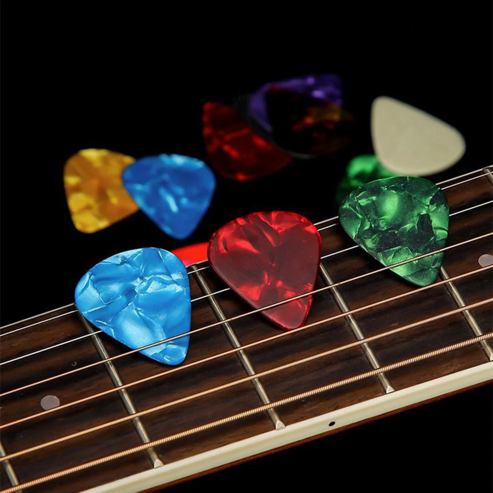 15 Pcs Electric Guitar Picks with Guitar Pick Holder Pick Plectrums Bass Acoustic Electric Accessories
