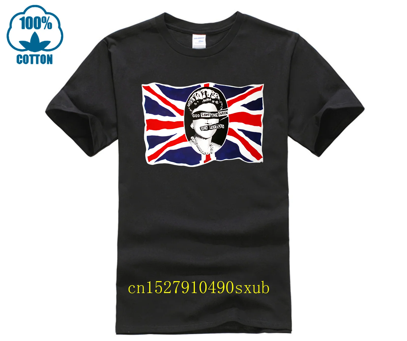 Pistole Del Sesso God Save The Queen T Shirt Punk Rock Band T-Shirt Uomo Donna Tshirt Cotton Tee Abbigliamento British England Flag