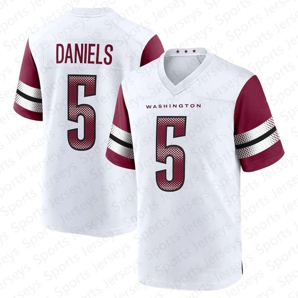 2024 Washington Jayden Daniels New American Football Men Jersey T shirt Football Sports Short Sleeve Jersey Tshirt 4