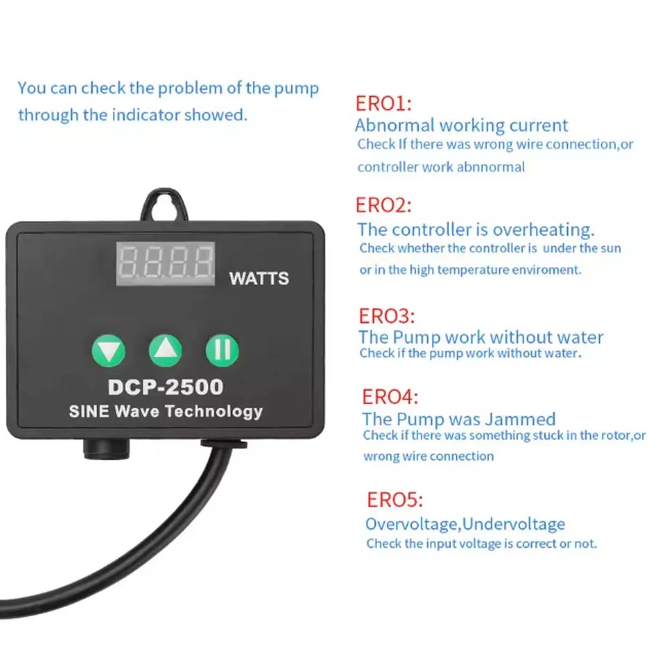 Jebao Jecod DCP 3500/2500 100-240V 革新的な WiFi アプリ制御耐性