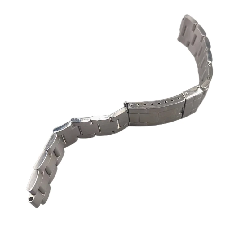 Watch Accessories 20mm Brushed Polish Stainless Steel Oyster Watch Band Strap Bracelet Curved End Strap Fit For RLX Watch