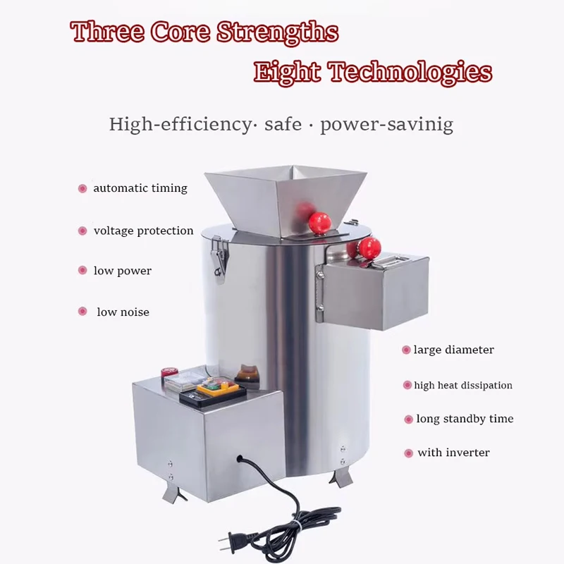 PBOBP 220V Chestnut Peeling Machine Commercial Chestnuts Peeler Processor Machine Automatic Skin Removal Small Home Use 4