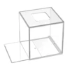 Acrylic Tissue Box Clear Tissue Holder Napkin Cover Hand Towel Dispenser Tissue Cover Rectangular for Home Bathroom Accessories 3