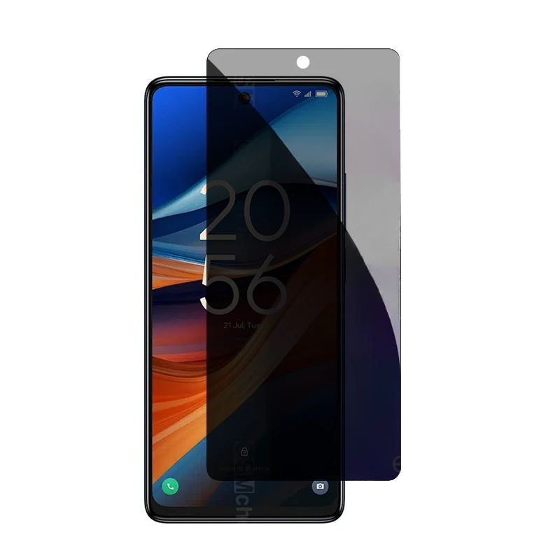 Фото Антишпионское антибликовое закаленное стекло для TCL 50 50SE №1