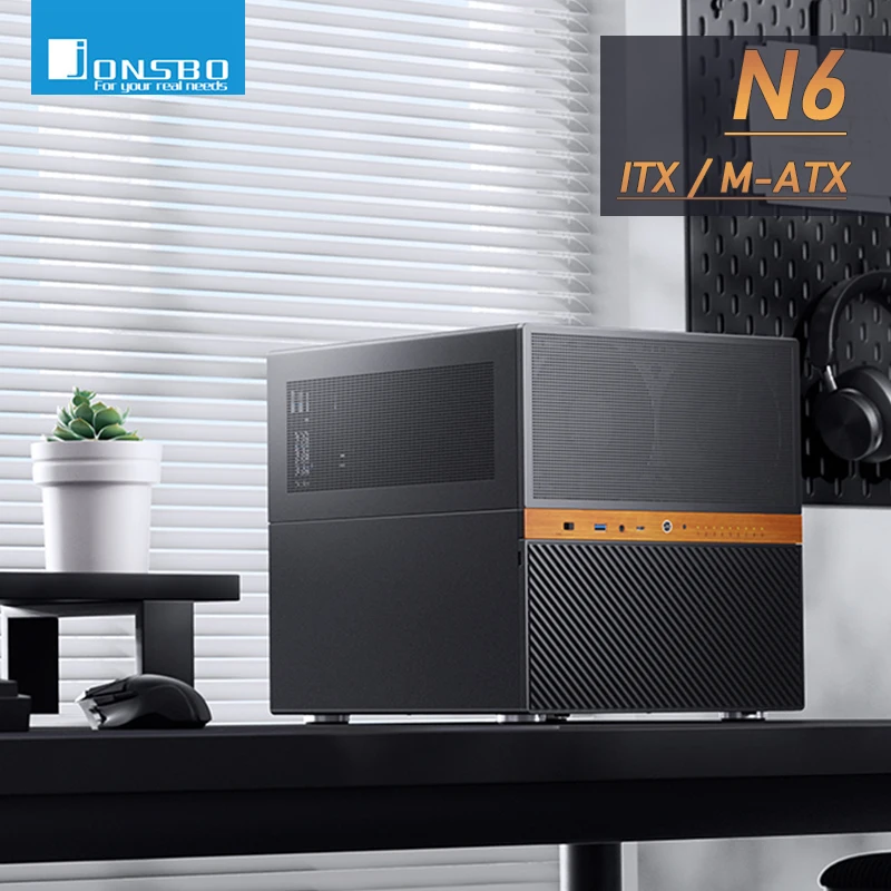Jonsbo N6 PC Case NAS Host Box MATX Desktop Computer 9 Hard Disk Slots ...