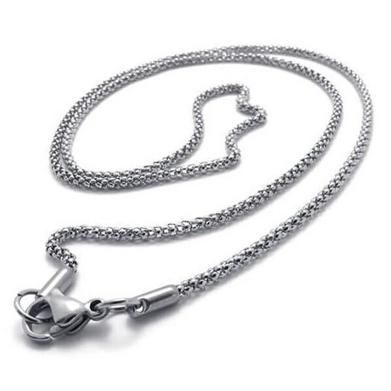 

stainless steel necklace Corn Steel mens long chain 2022 woman Accessories Simple chocker fashion jewerly on the neck jewelry