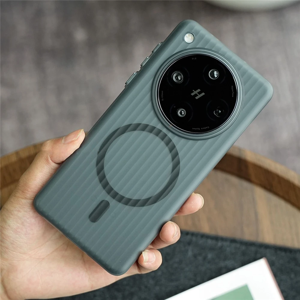 Magnetic Matte Transparent Luggage Stripe Slim Case Cover