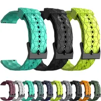 Bracelet de montre sport en silicone pour homme, étanche, caoutchouc de plongée, bracelet de football, bracelet Mars, noir, accessoires, 20mm, 22mm 1