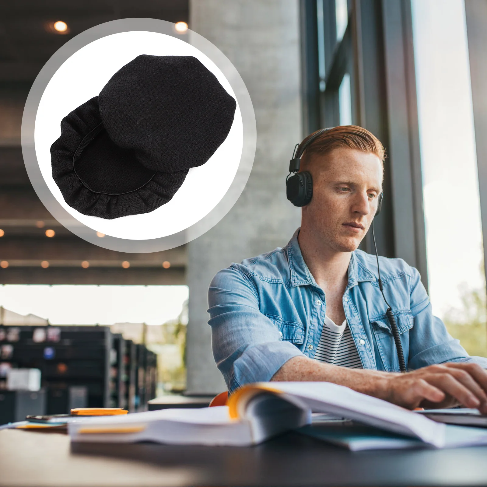 

Headphone Earpads Dust Cover Phones Headphones Headset Earmuff Elastic Blootube