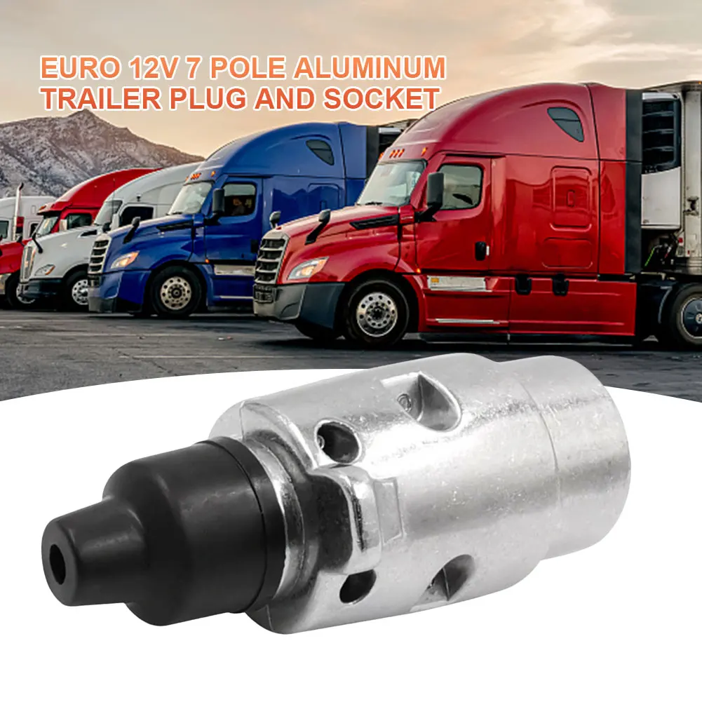 

12 В Электрический буксировочный соединитель, переходник из алюминиевого сплава для проводки, буксировочный адаптер для лодок, фургонов, домов на колесах, грузовиков