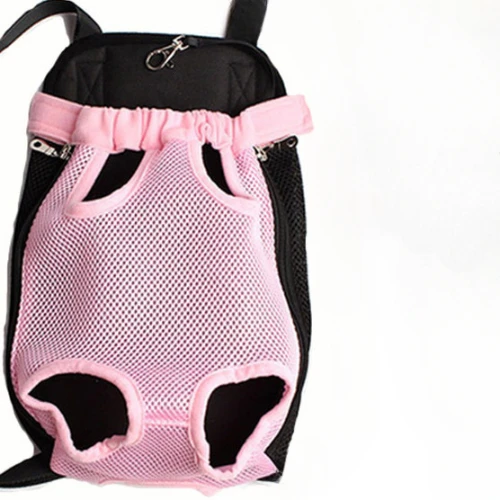 thumbnail image 1 of Mochila para perros y gatos, bolsa de viaje con manos libres para mascotas, mochila de malla transpirable con doble hombro, accesorios para mascotas, 1 of 5