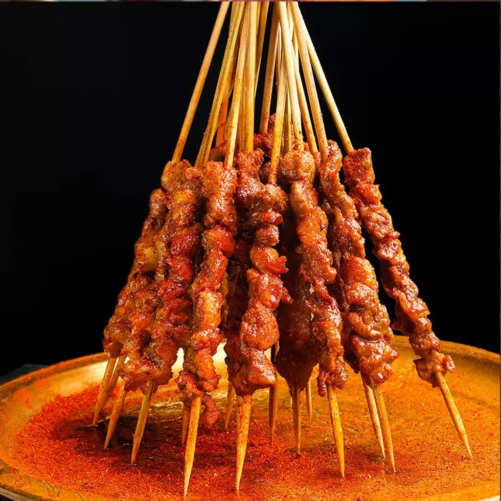 13.8" (350*3.5mm) 100pcs Bamboo Skewers Inch Wood Sticks Bbq Shish Kabob Fondue Grilling