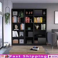 15-Tier Bookcase Space Saving Storage Bedroom Living Room Home Office Kitchen Garage 1