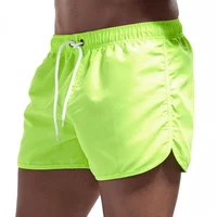 Summer Men's Fashion Beach Shorts Polyester Quick Dry Multicolour Sports Three Quarter Shorts Men 2