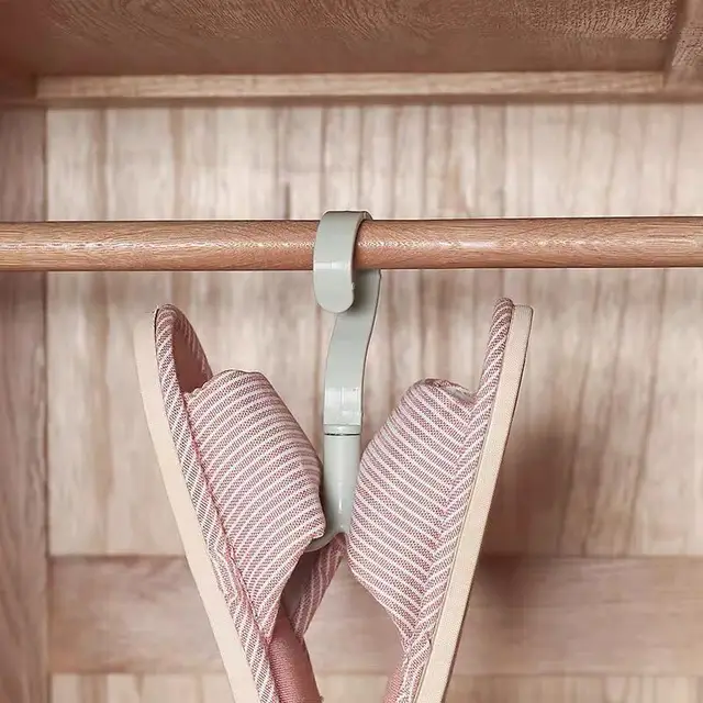 Helymegtakarítás Forgatott Fogashorgok Szekrény Ruhadarab Fogak Szervező Táska Fogas Cipő Öv Sál Függő Állvány - Image 4