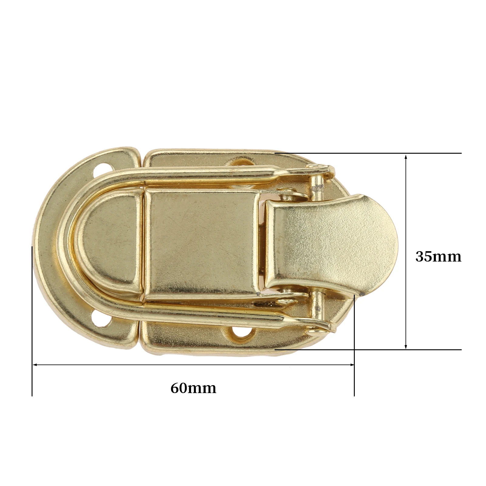 Metal Lock Hasp Latch Clasp Toggle Buckle Luggage Guitar Flight Case Wooden Gifts Box Button Knot Drawbolt Closure Latch 60*35mm
