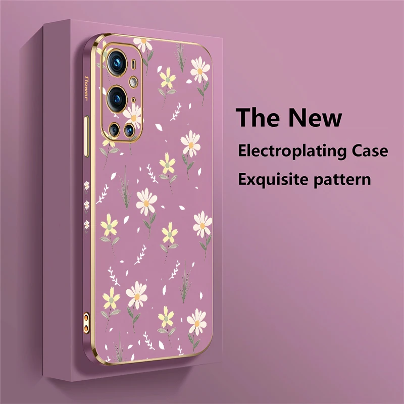 Elegant Floral Print Shockproof Silicone Phone Case