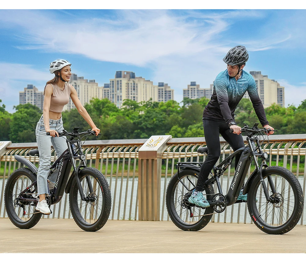 MX05 electric snow bicycle 500W48V17.5AH lithium battery 26-inch fat tire adult urban electric bicycle maximum speed 42KM/H