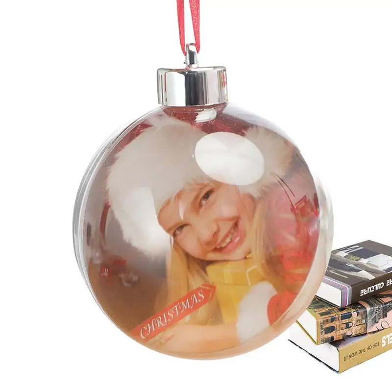 

Photo Baubles For The Christmas Tree Transparent Baubles Ball Ornament DIY Holiday Party Valentine's Day Decorations Picture