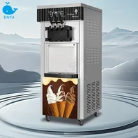 Machine à crème glacée molle commerciale entièrement automatique 2 + 1 saveurs BQL-825B équipements de congélation verticale fabricant de cônes sucrés 5