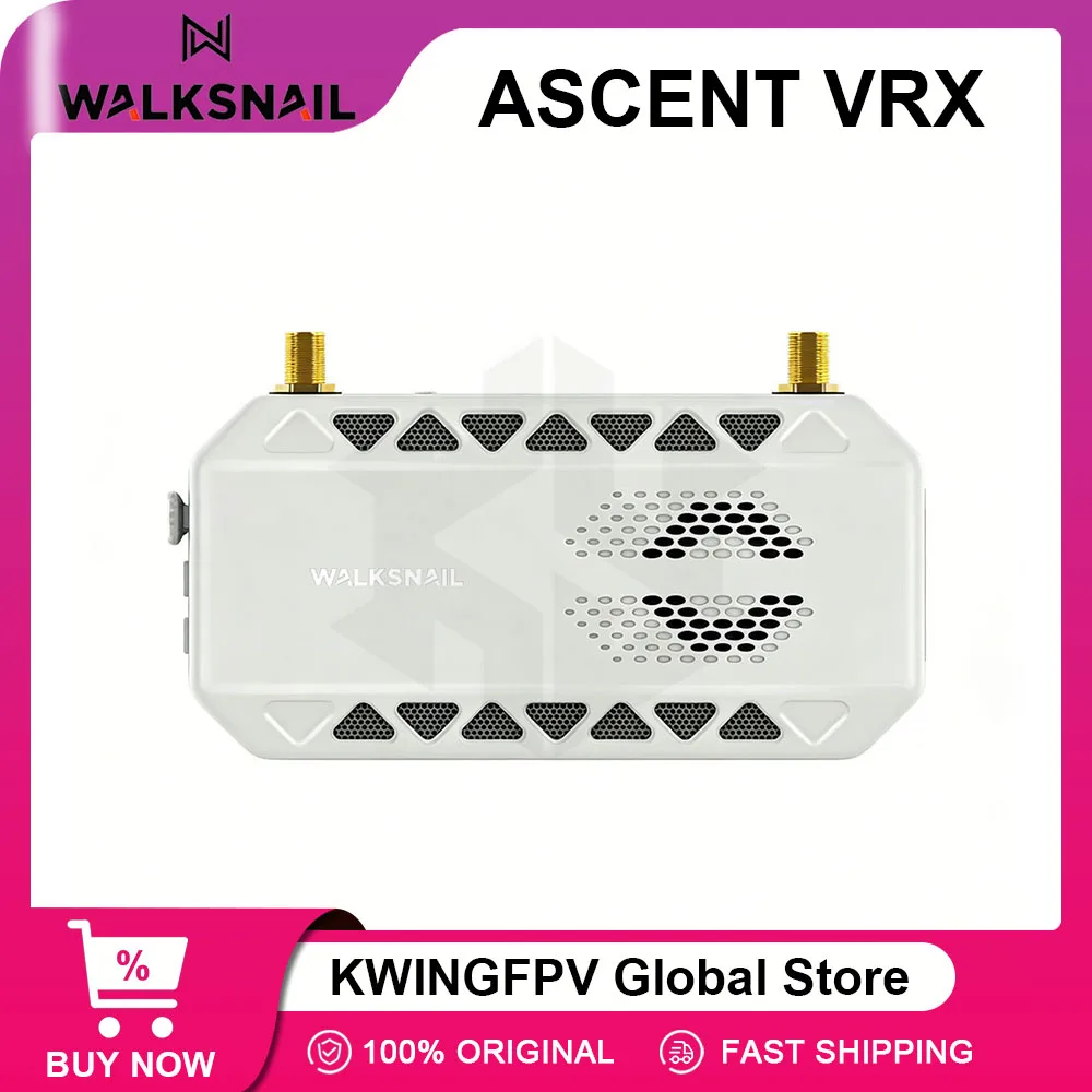 CADDX Walksnail Ascent VRX Промышленный приемник, совместимый с Ascent VTX, поддерживает все очки и дисплеи FPV с входом HDMI