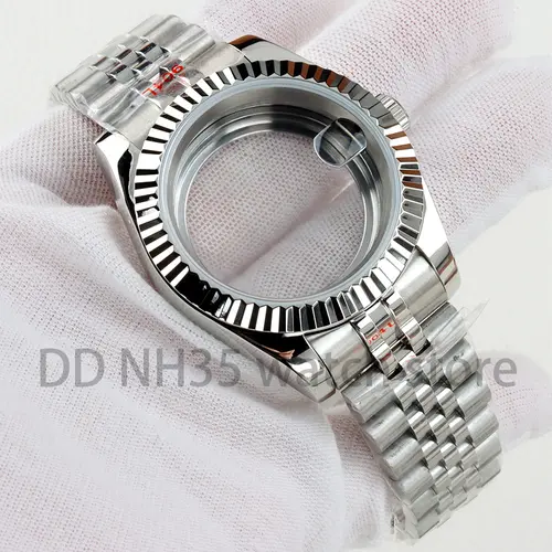 36mm/39mm NH35 Watch Case Sapphire Glass 20mm Solid 316L Stainless Steel Bracelet for Datejust NH35 NH36 Movement 28.5mm Dial - Image 41