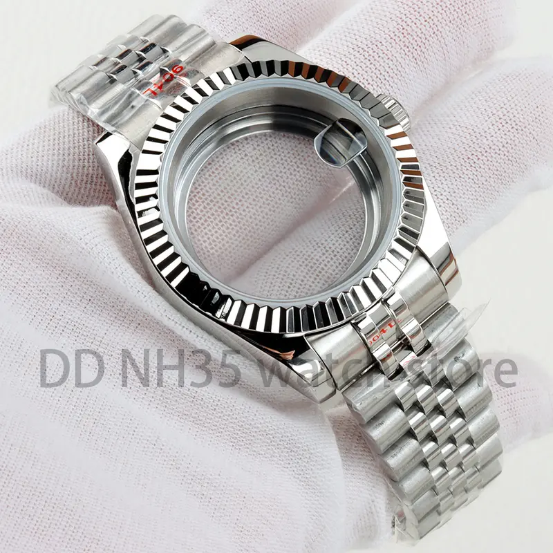 36mm/39mm NH35 Watch Case Sapphire Glass 20mm Solid 316L Stainless Steel Bracelet for Datejust NH35 NH36 Movement 28.5mm Dial - Image 41