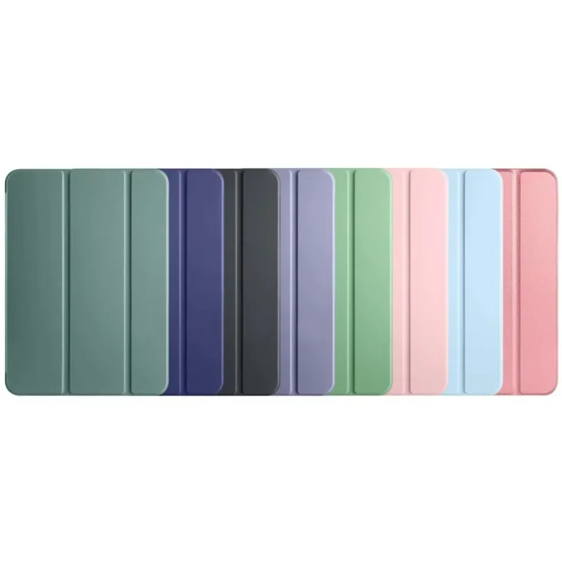 Sleek PU Leather Tri-Folding Slim Shell Protective Case for 11-Inch Tablet (2024)