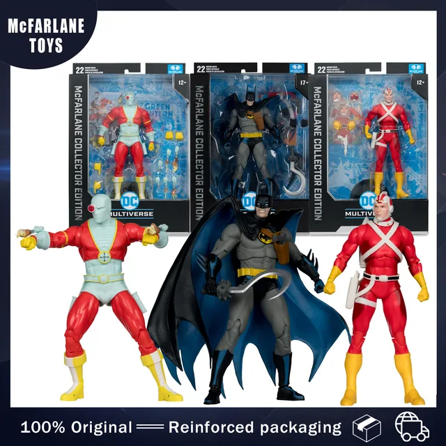McFarlane Toys DC Multiverse Deadshot/Batman: Year Two/Adam Strange 18cm Action Figure Original Model Gift Collection Hobbies