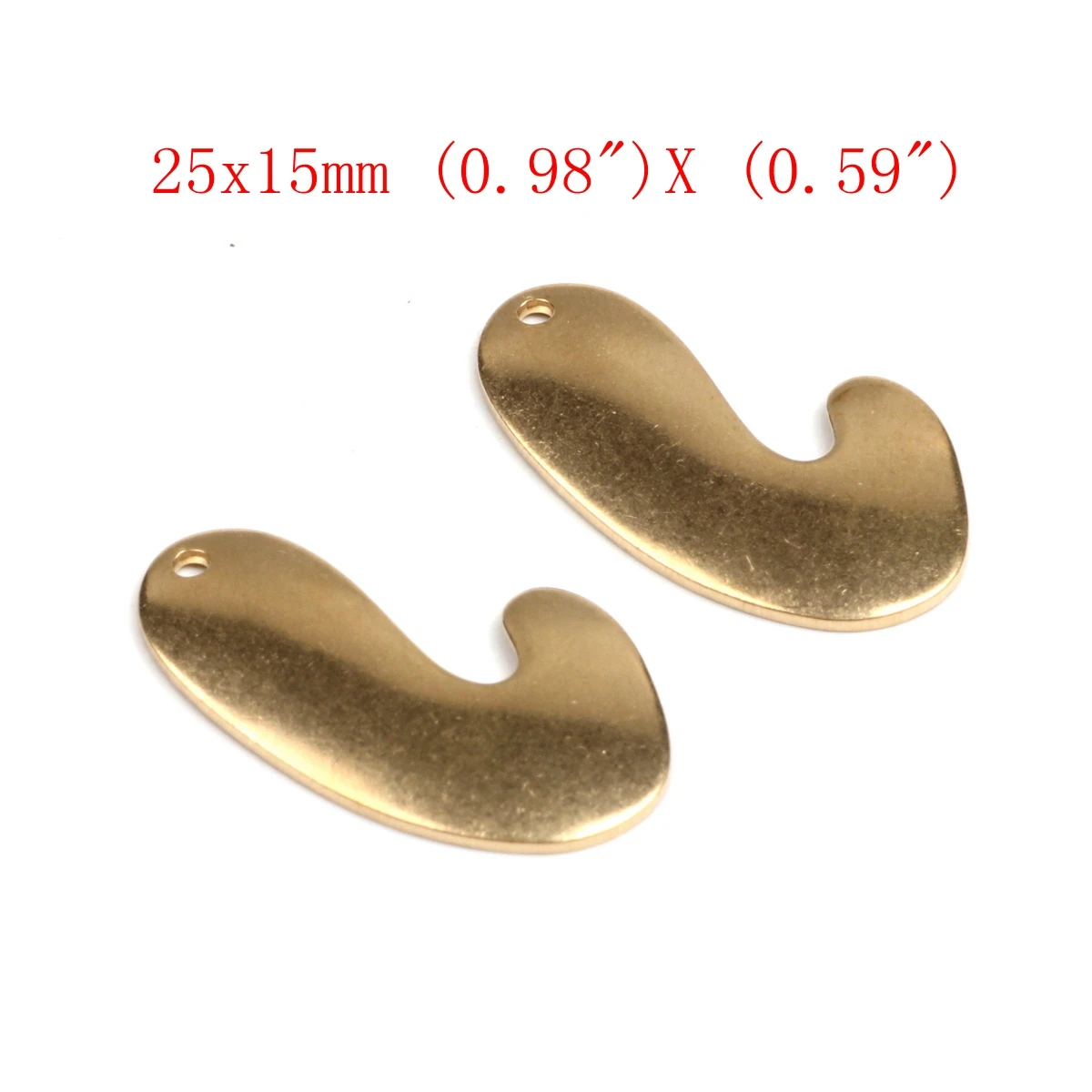 Roh gehämmerte Messing-Charms, Geometrie-Stecker, Zubehör für DIY-Ohrringe, Halskette, Armband, DIY-Herstellung, Schmuckzubehör – Detail 11