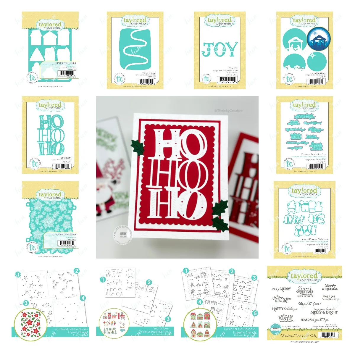Christmas Santa Stamps and Metal Cutting Dies Sets for DIY Craft