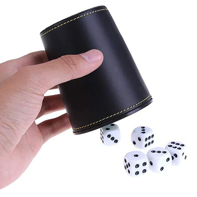 Leather Dice Cup Bar Flannel Dice Cup Bar Pu Dice Cup Bar High