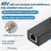 48V to 12V POE Splitter Adapter Active DC Adaptive Separator Cable Supply Module Injector for 100M IP Camera 1.2A 4