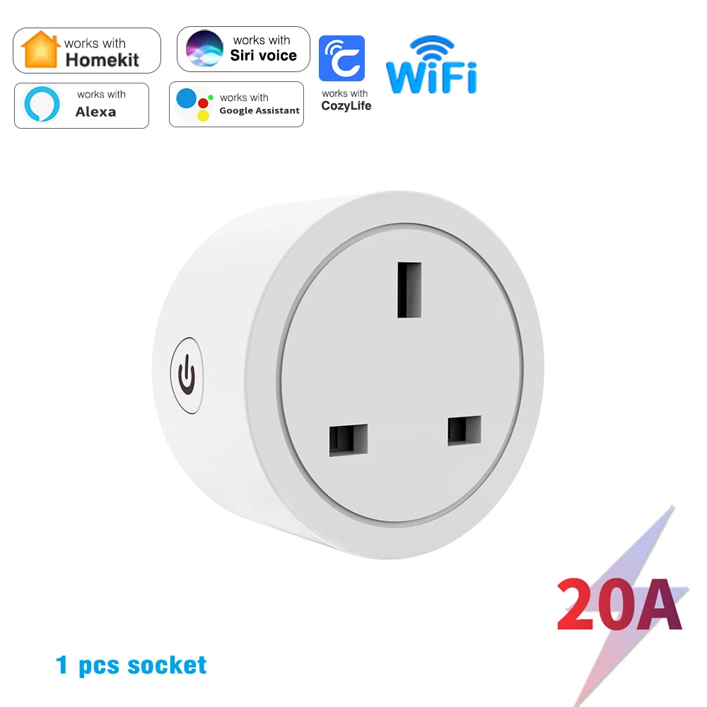 Premium Smart WiFi Outlet with Voice Control & Energy Monitoring