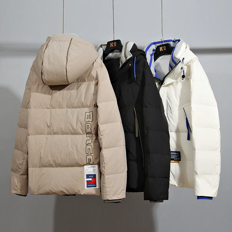2022 New Winter Men's Down Jacket Thicken Warm 90% White Duck Down Coat Men Winter Puffer Jacket Hooded Parka Couples Outwears