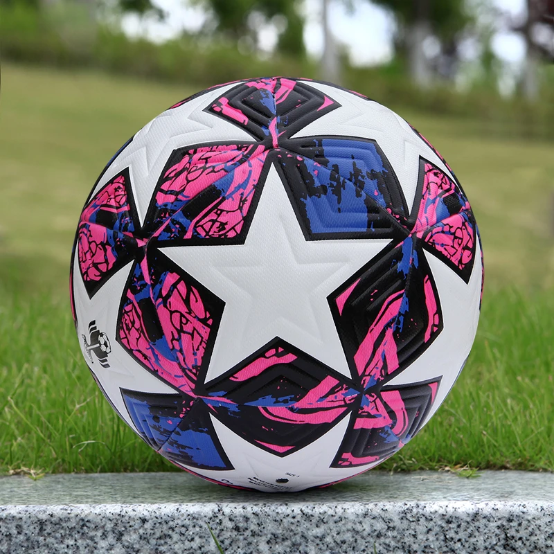 Professional Soccer Ball Size 5 Official Match Ball Seamless Bonded PU Soft Size 4 Football Excellent Grip and Elasticity