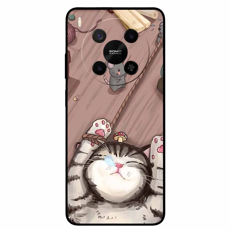 Lion Cat Black Soft Silicone Fashion Phone Case - Protective TPU Coque