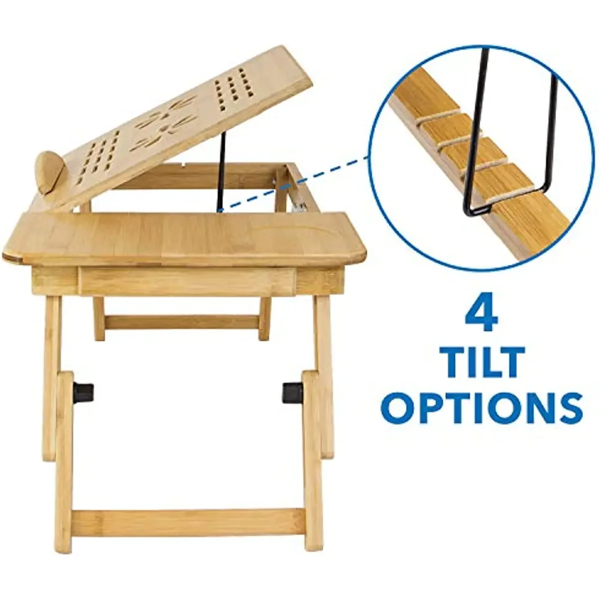 Description Picture 4 of itemHome Folding Laptop Desk for Bed Sofa Laptop Bed Tray Table Desk Portable Lap Desk for Study and Reading Bed Top Tray Table