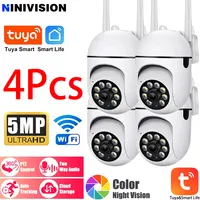 Tuya 5MP Wifi caméra intérieure 360 PTZ animal de compagnie bébé moniteur IR Vision nocturne Ai détecter P2P Surveillance caméras IP avec Tuya vie intelligente 1