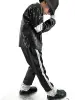 Impersonator Michael Joseph Jackson Costumes Jacket Sequies Black Shining Jacket 5