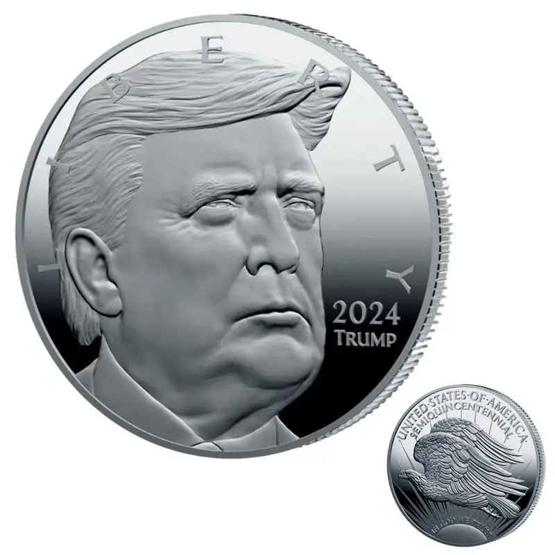 2024 Presidente Degli Stati Uniti Donald Trump Gold/Silver Eagle Monete Commemorative Take America Back Challenge Coins In God We Trust Souvenir